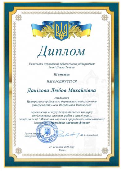 Диплом Данілова